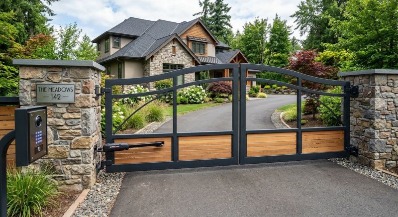 Motorized Gate Installation in Roswell, GA